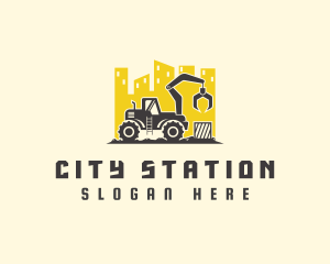 City Building Heavy Equipment logo design