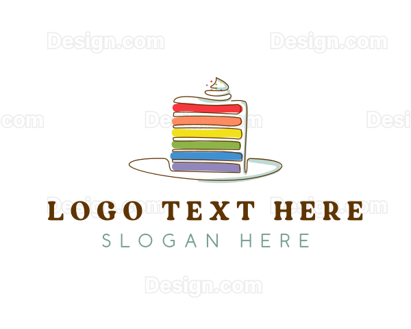 Rainbow Cake Bakery Logo