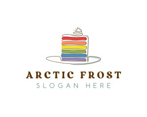 Rainbow Cake Bakery logo design