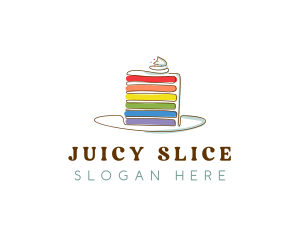 Rainbow Cake Bakery logo design