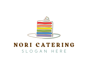 Rainbow Cake Bakery logo design