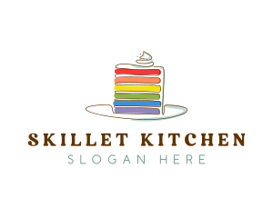 Rainbow Cake Bakery logo design