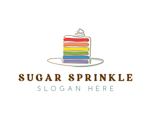 Rainbow Cake Bakery logo design