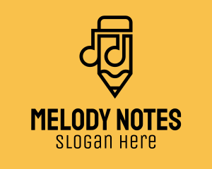 Note Pencil Songwriter logo design