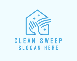 Clean Hand House  logo design