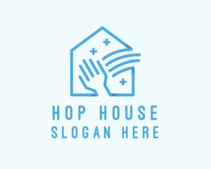 Clean Hand House  logo design