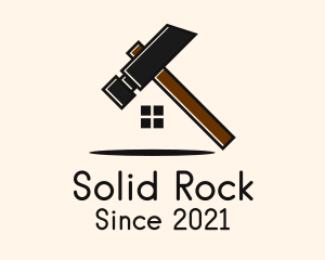 Brick Hammer House  logo design