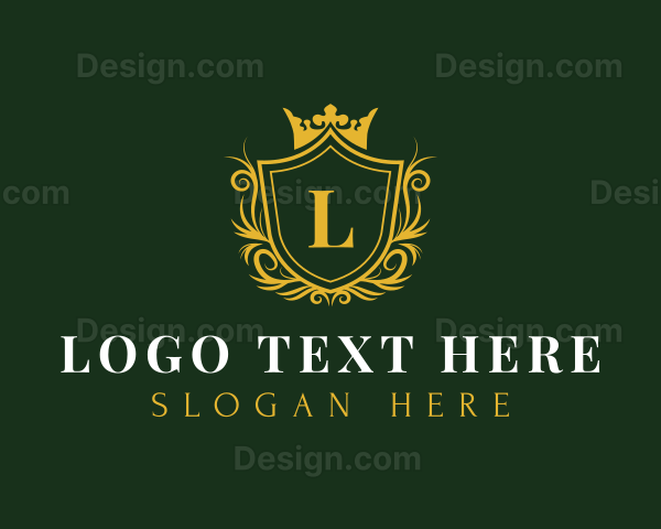 Luxury Shield Crown Logo