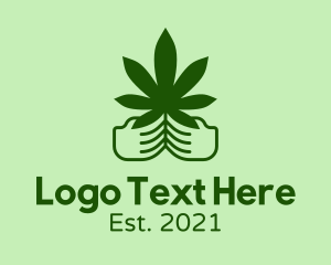 Marijuana Farmer Hand  logo