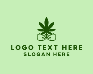 Marijuana Farmer Hand  logo