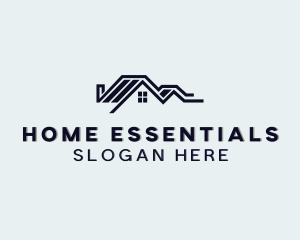 Roofing Residential Home logo design