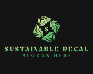 Sustainable Organic Leaves logo design