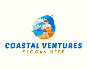 Lifeguard Beach Floater logo design