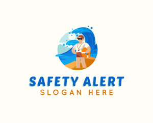 Lifeguard Beach Floater logo design