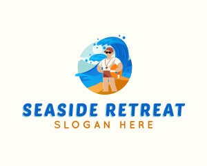 Lifeguard Beach Floater logo design