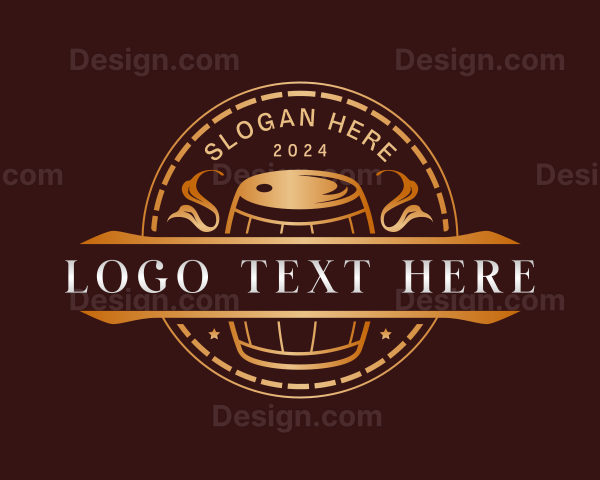 Brewery Beer Barrel Logo