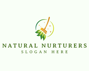 Cleaning Natural Broom  Logo