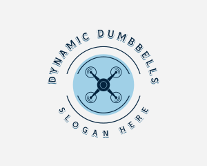 Propeller Drone Surveillance Logo