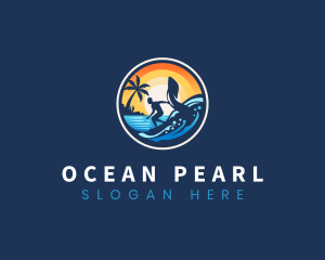 Ocean Foil Surfing logo design