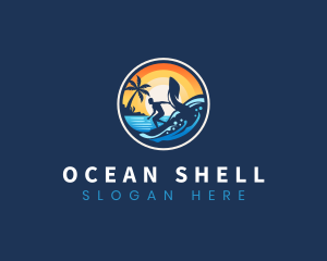 Ocean Foil Surfing logo design