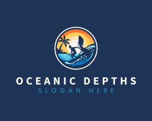 Ocean Foil Surfing logo design