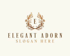 Elegant Floral Boutique logo design