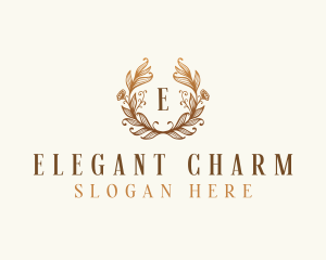 Elegant Floral Boutique logo design