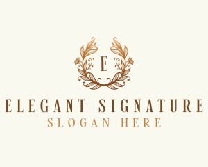 Elegant Floral Boutique logo design