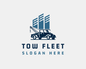 City Tow Truck Vehicle logo design