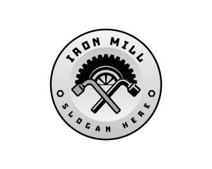 Tire Iron Wheel logo design