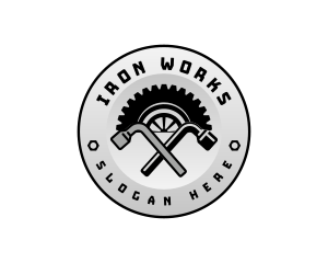 Tire Iron Wheel logo design