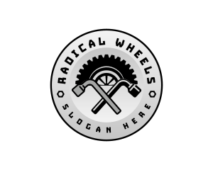 Tire Iron Wheel logo design