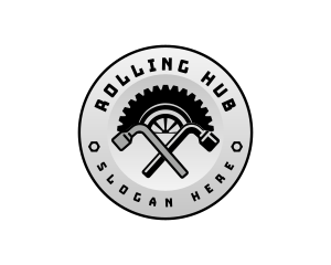 Tire Iron Wheel logo design