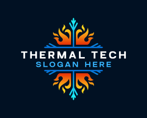 Heating Cooling Temperature logo
