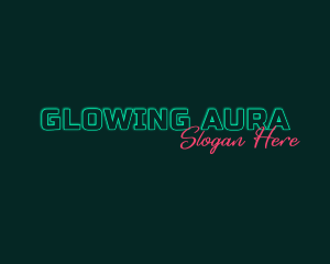 Neon Glow Gaming logo design