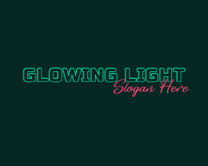 Neon Glow Gaming logo design