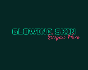 Neon Glow Gaming logo design