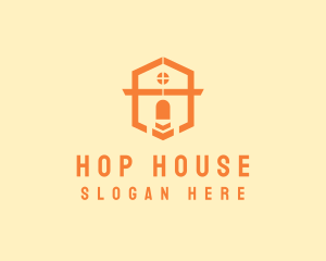 Orange House Property logo design