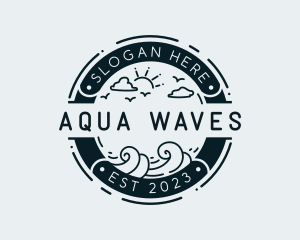 Ocean Wave Vacation logo design