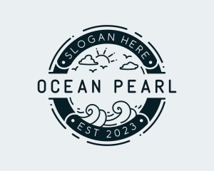 Ocean Wave Vacation logo design