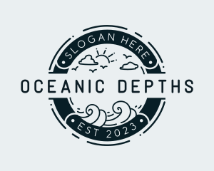 Ocean Wave Vacation logo design