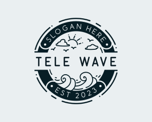 Ocean Wave Vacation logo design