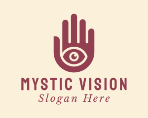 Tarot Card Eye Hand logo