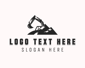 Mountain - Excavation Mountain Construction logo design