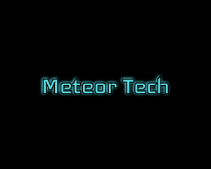 Computer Tech Glow logo design