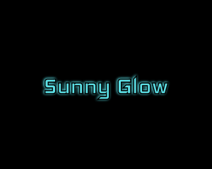 Computer Tech Glow logo design