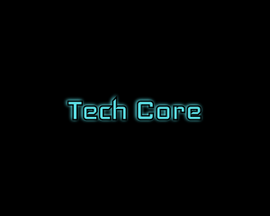 Computer Tech Glow logo design