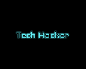 Computer Tech Glow logo design