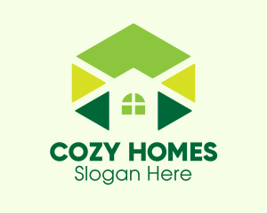 Geometric Home Construction  logo design