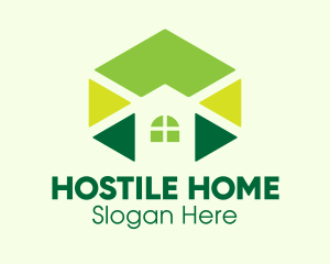 Geometric Home Construction  logo design